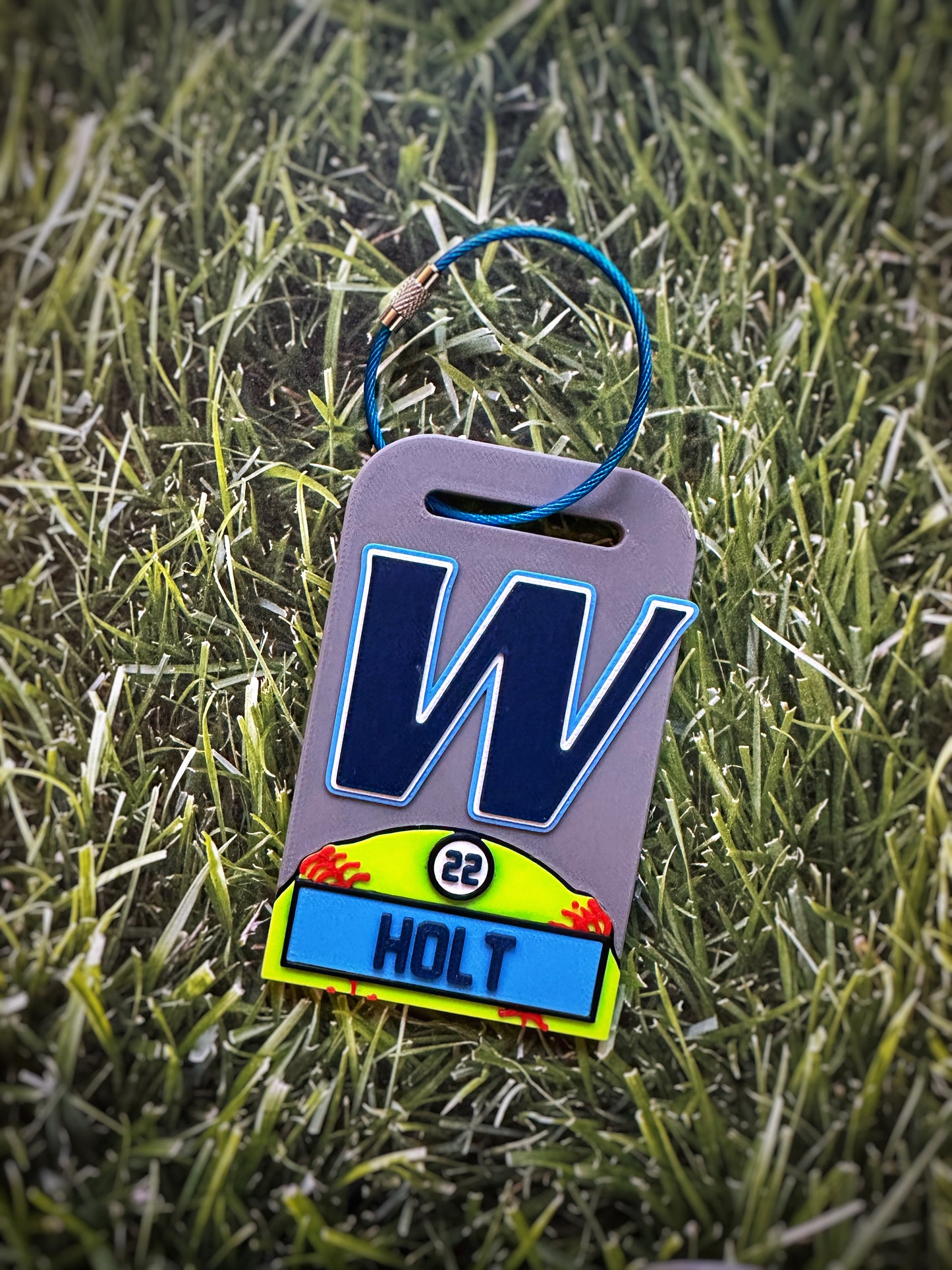 Bluffton Waves Softball Bag Tag