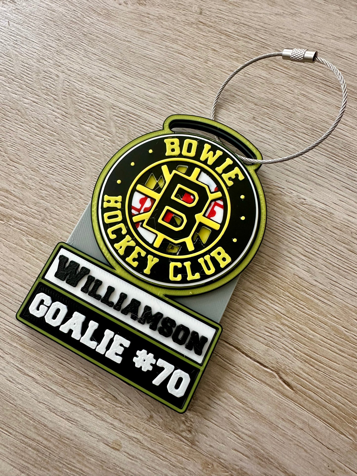 Bowie Hockey Bag Tag