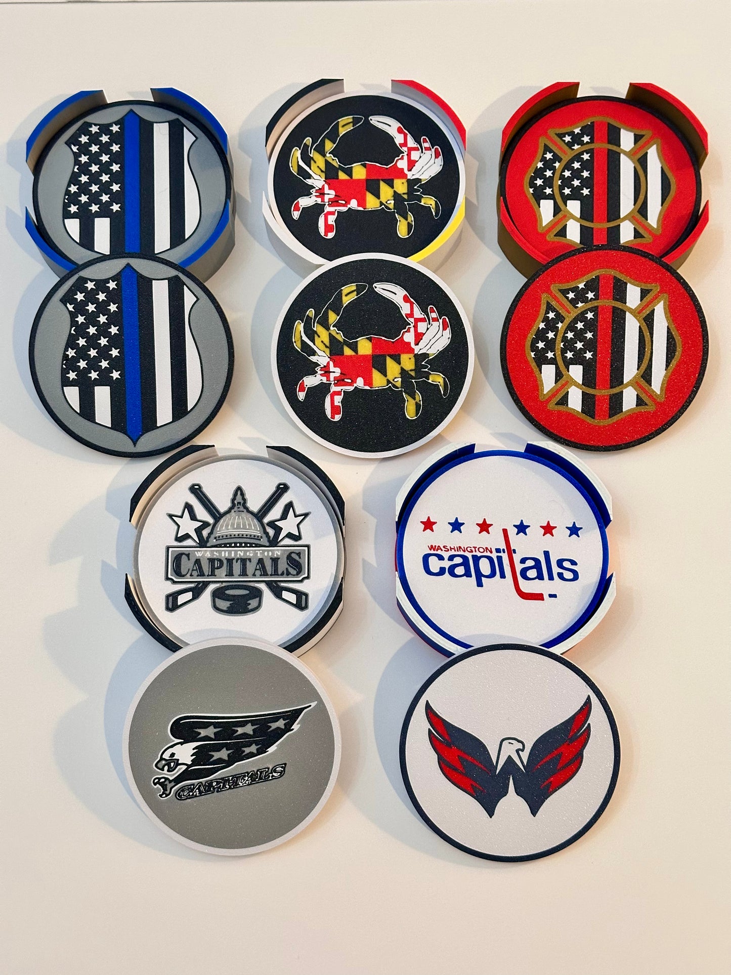 Custom 3D Printed Coaster Set