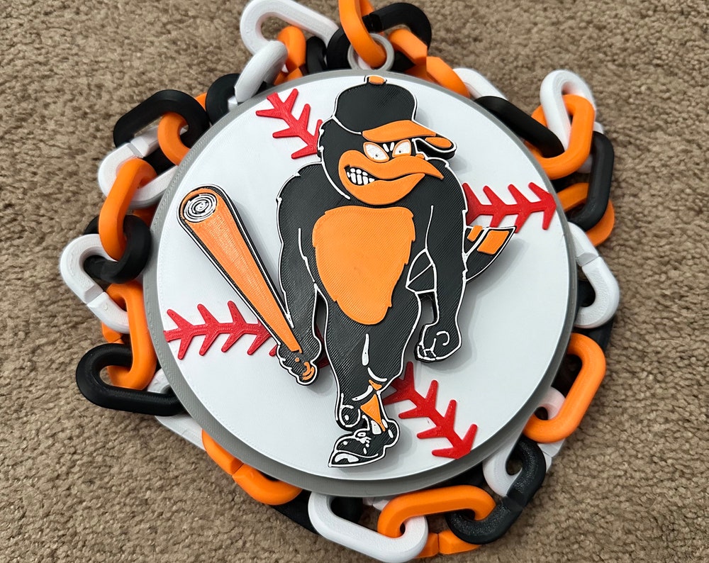 Oversized 3D Printed Spinner Rally Chain