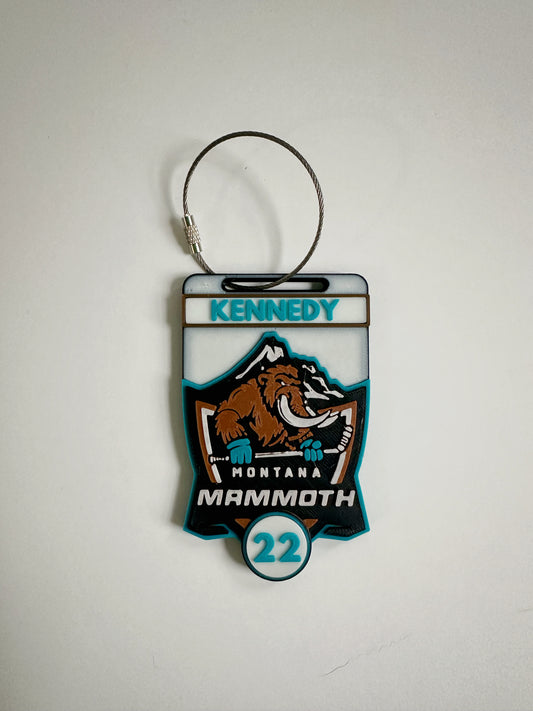 Montana Mammoth Hockey Bag Tags