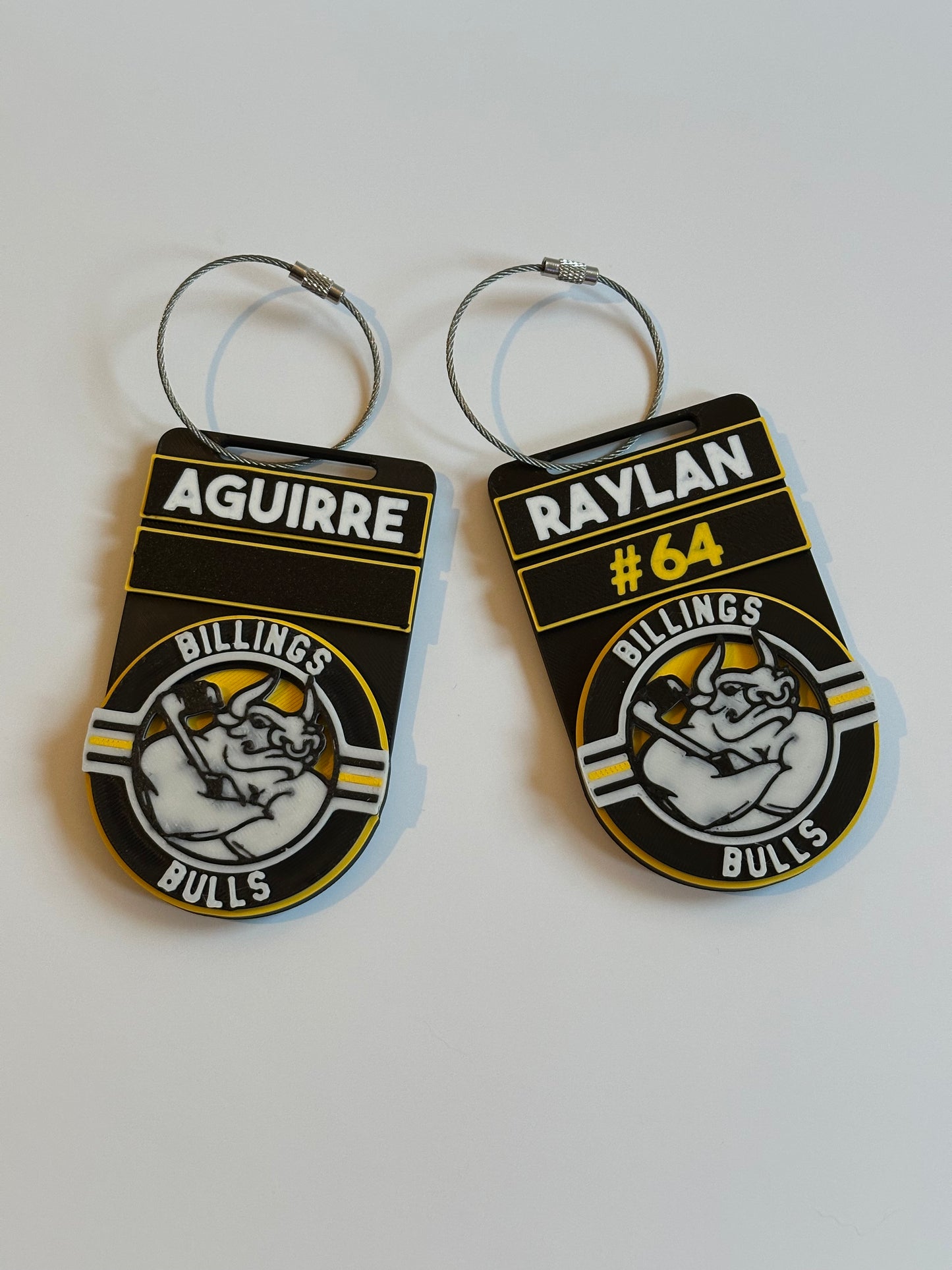 Billings Bulls Hockey Bag Tag