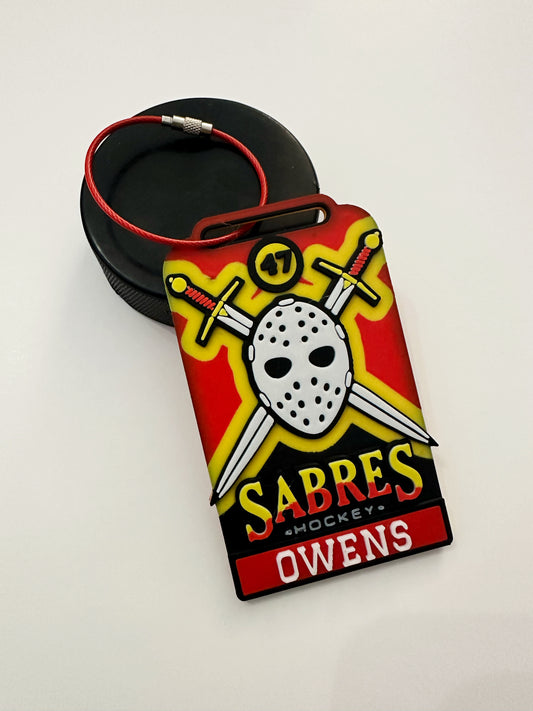Sabres Hockey Bag Tag