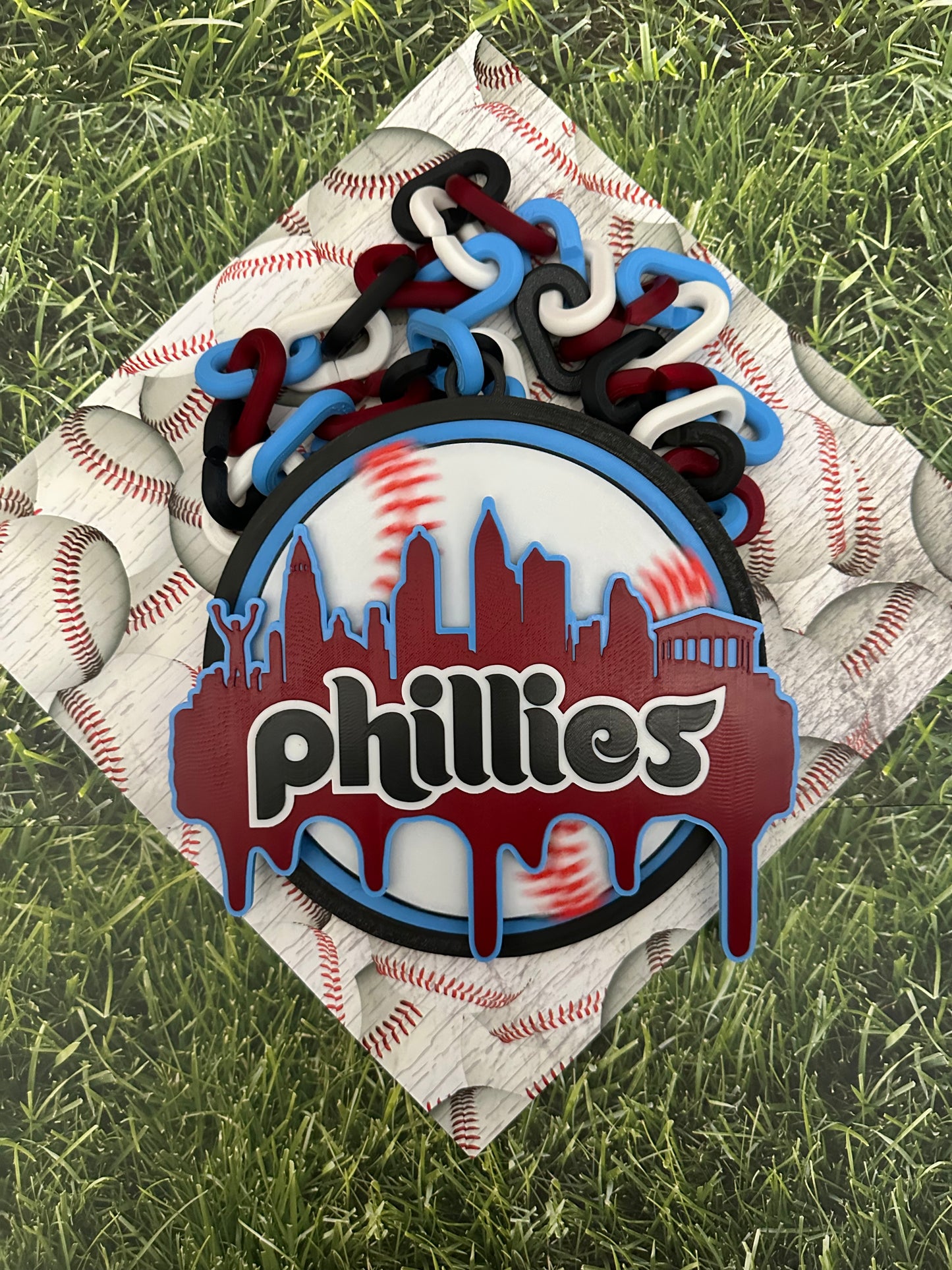Phillies Spinning Rally Chain - Skyline