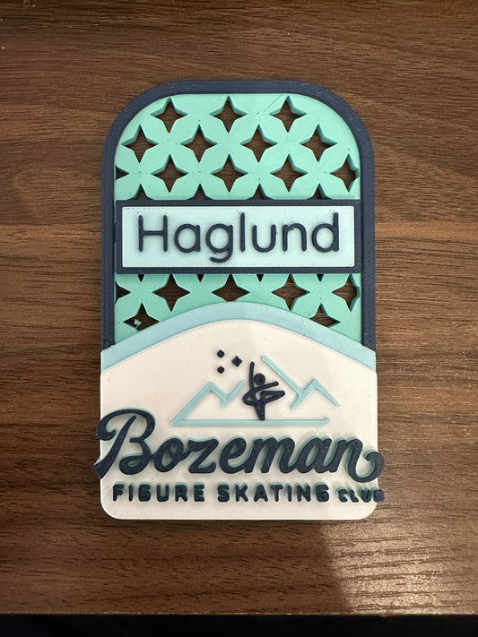 Bozeman Figure Skating Club Bag Tag