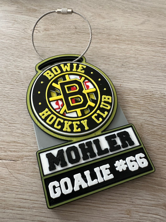 Bowie Hockey Bag Tag