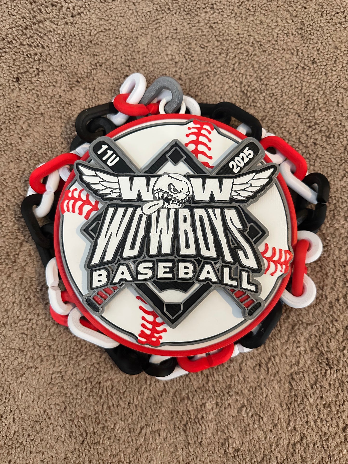 Oversized 3D Printed Spinner Rally Chain