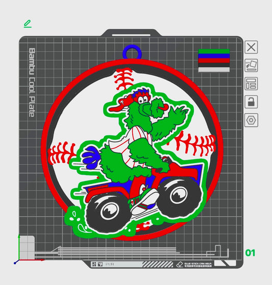 Phillies Spinning Rally Chain - Phanatic